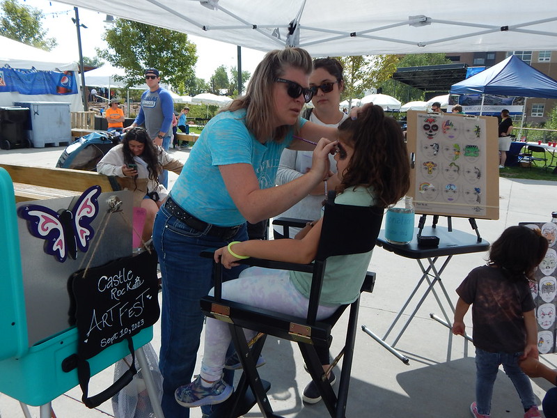 face painting station for kids