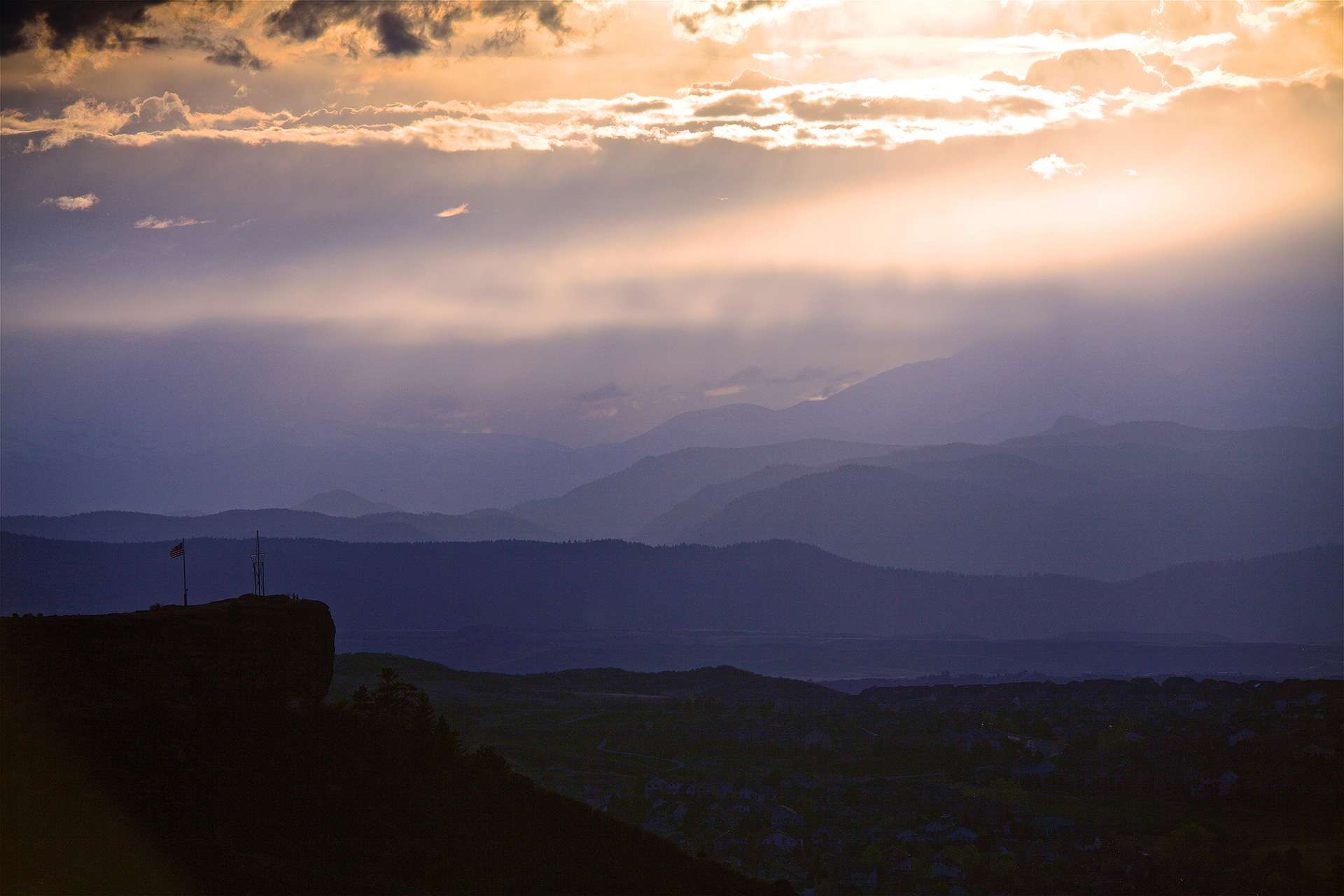 Sunset in Castle Rock