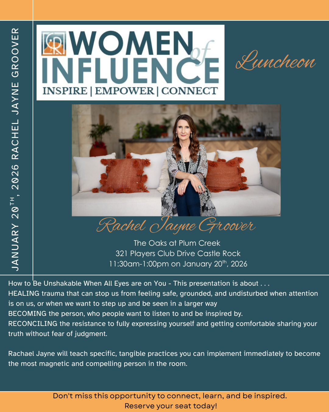 Women of Influence Luncheon: Katie Kruger