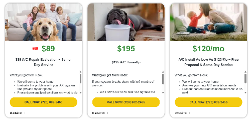Plumbing, Heating, and Air Chamber Offer!