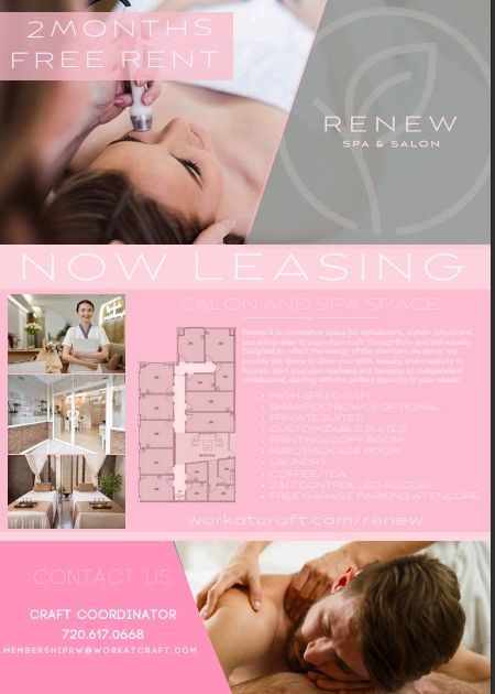 Renew Spa - Two Months Free Rent!