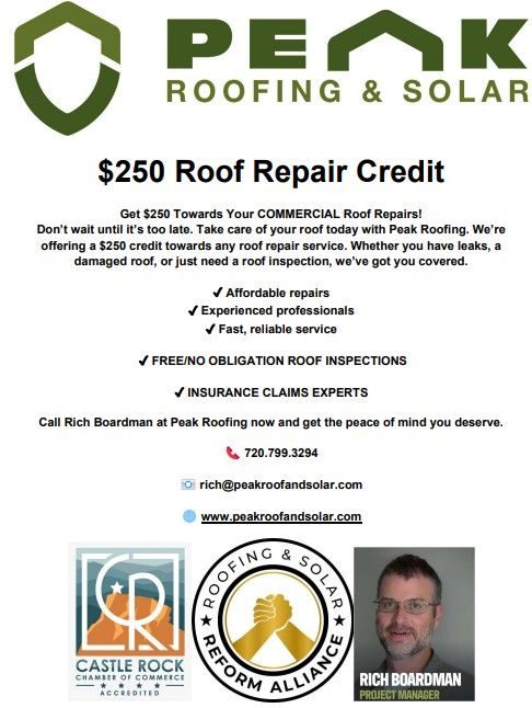 $250 Commercial Roof Repair Credit
